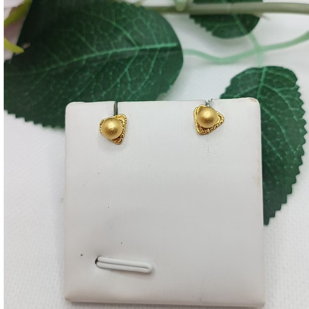 红飞珠宝足金耳饰