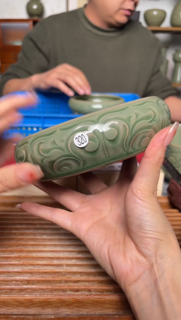 【闪购商品】其他320纯手工秘色小笔洗