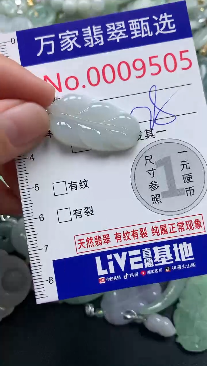 吊坠(不含链)未镶嵌翡翠9505