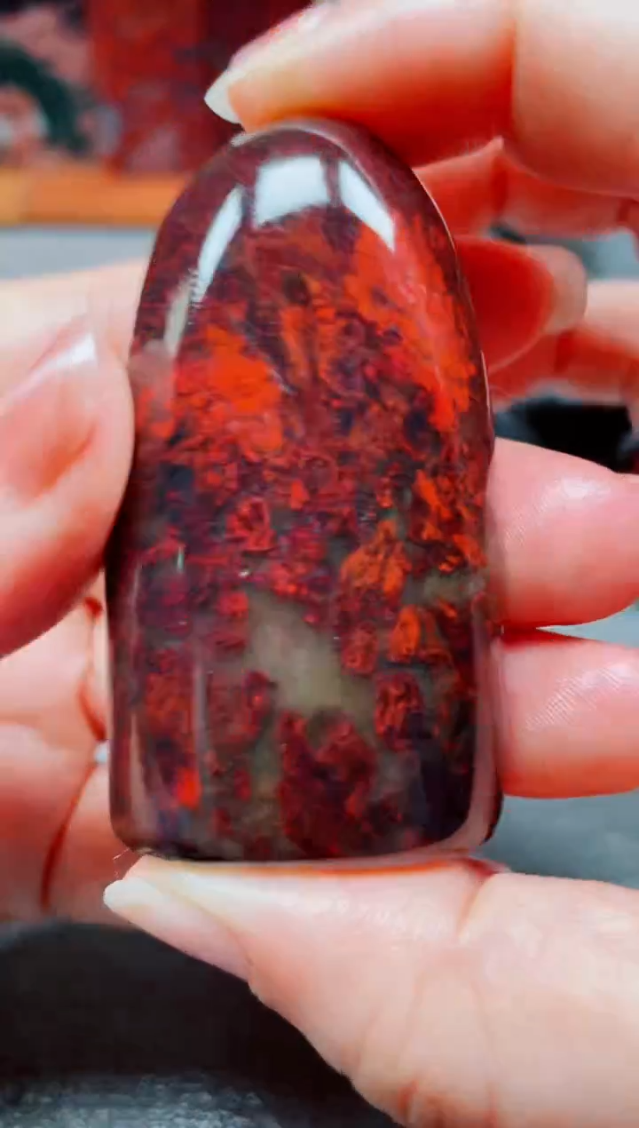 玉桂林鸡血玉素章--46