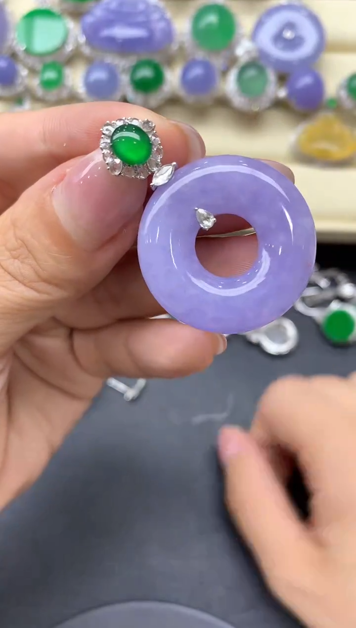 【闪购商品】翡翠颈饰18K金镶嵌552-中国好珍宝