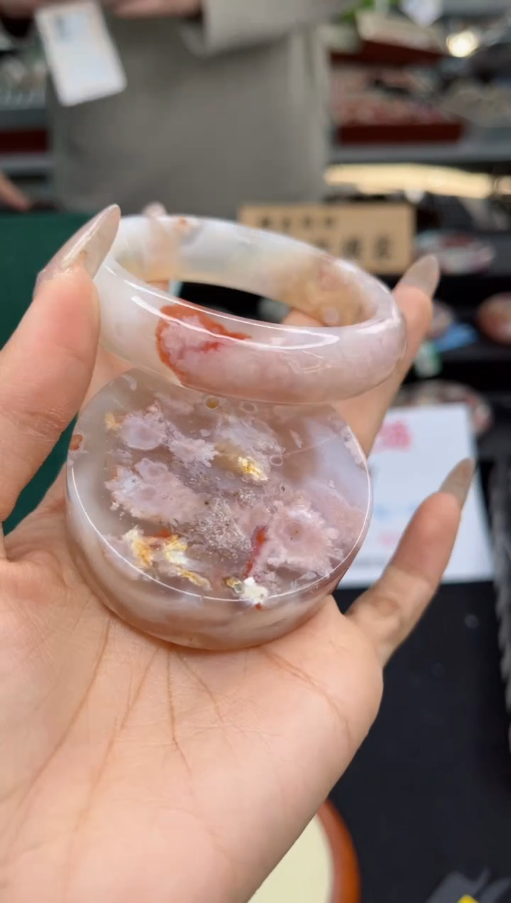 【闪购商品】石英质玉手镯未镶嵌58圈口（赠品镯心）6687256