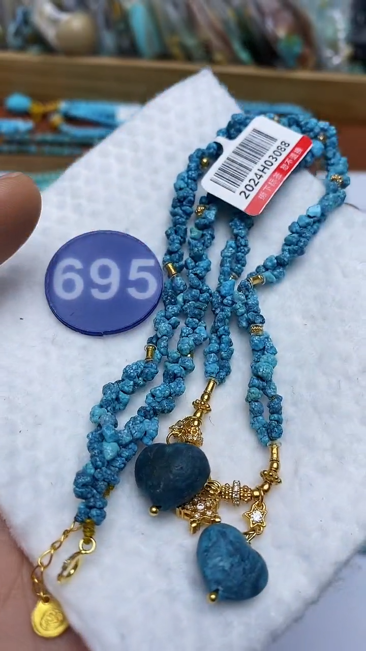 【闪购商品】绿松石项链未镶嵌695