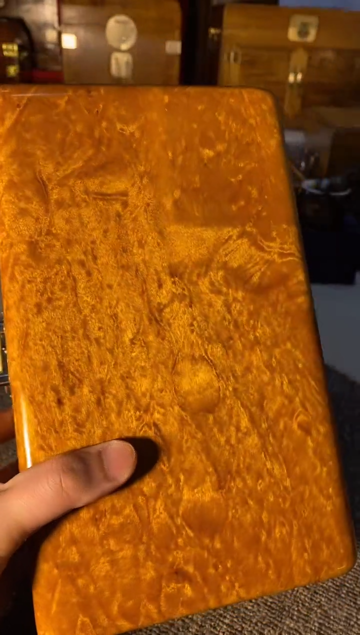 【闪购商品】金丝楠木艺金丝楠首饰盒F2