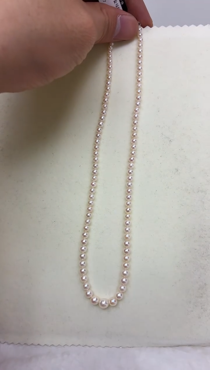 未镶嵌DA海水珍珠羽皇金串链 a737