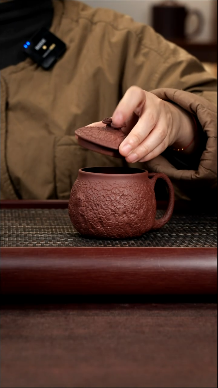 茶杯紫砂尾单微瑕底槽清供春