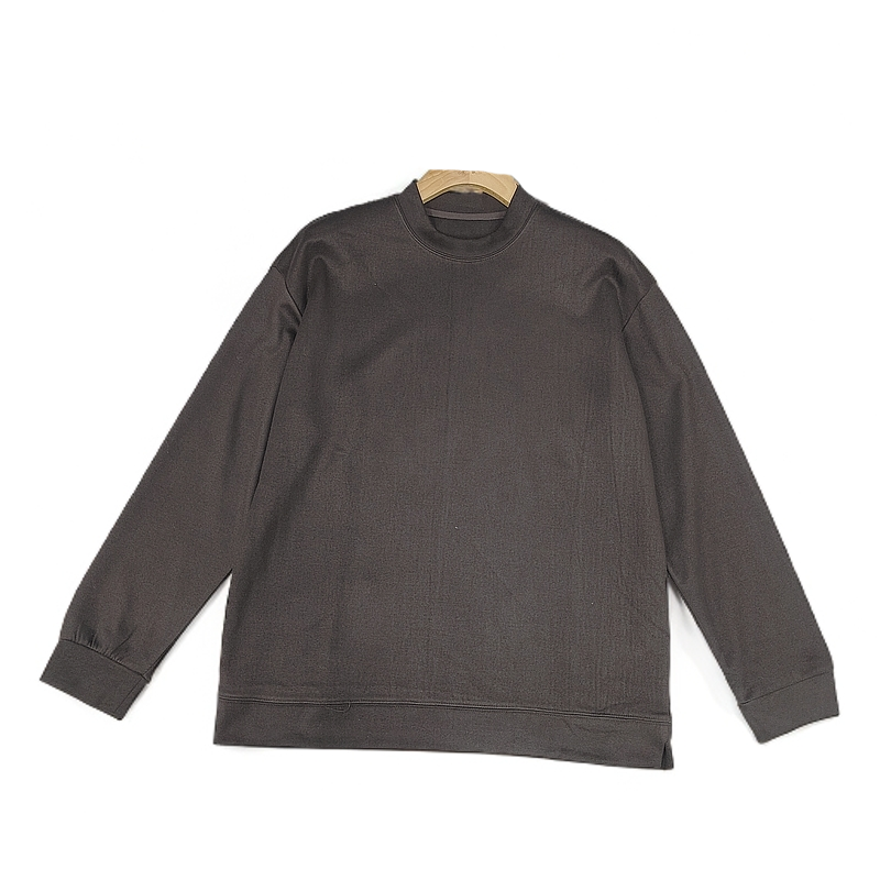 双十一 打底衫男秋冬季中领内搭德绒双面绒保暖男款长袖卫衣66808