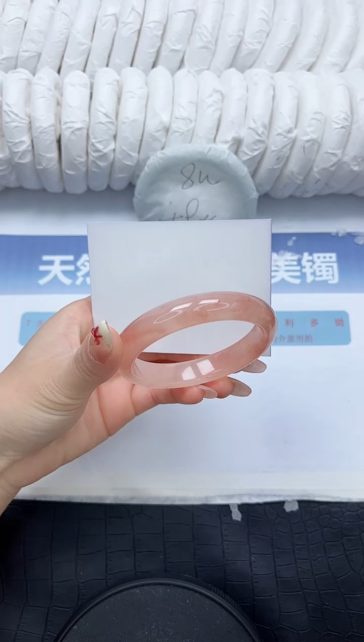 石英质玉未镶嵌手镯N278-58