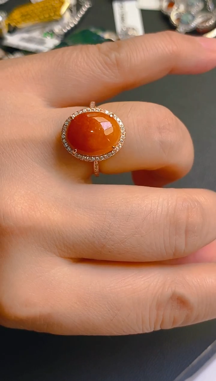 【闪购商品】翡翠耳饰银S925镶嵌天然A货翡翠1