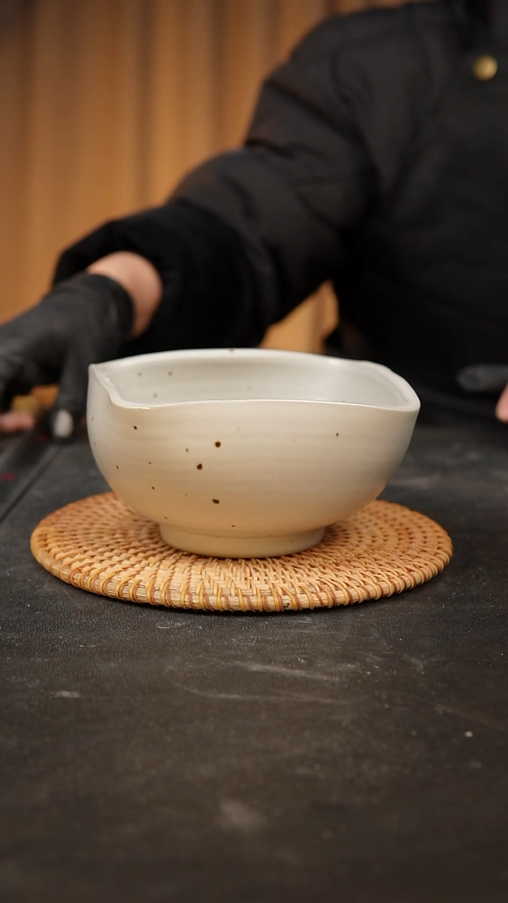 【闪购商品】瓷片泥泥手工花盆口12高8