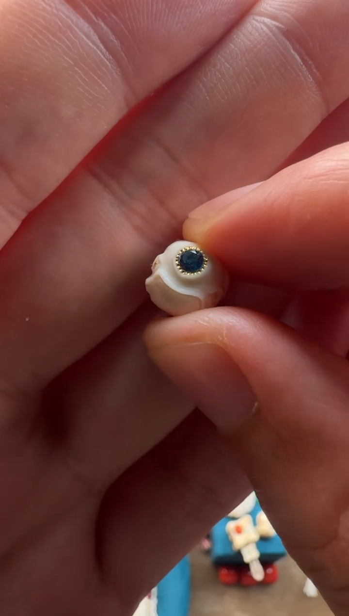 把件猛犸象牙雕刻配饰珠9+mm