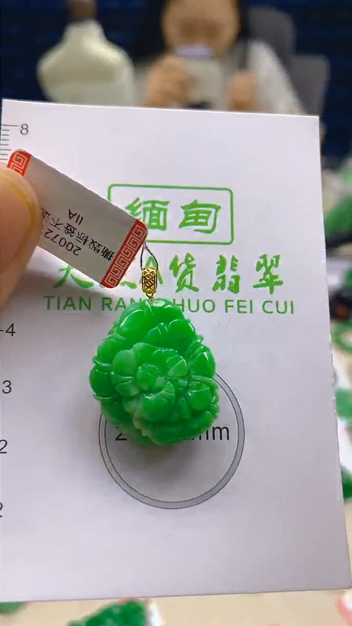 颈饰18K金镶嵌翡翠新号开播 全场乱卖