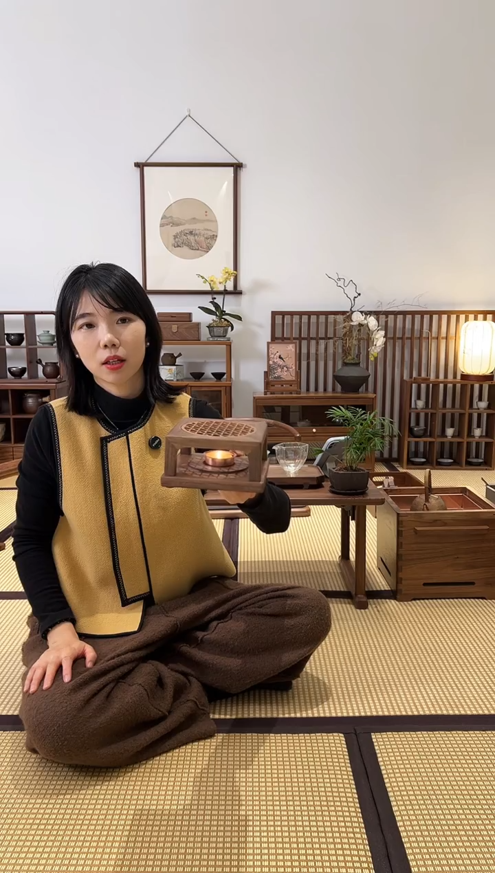 黑胡桃木方形温茶炉