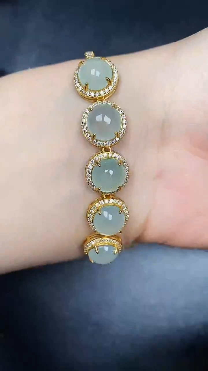 银S925镶嵌戒指翡翠2630