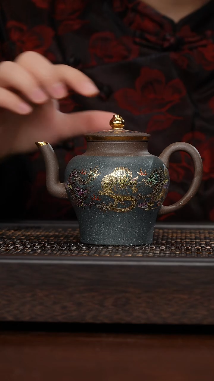 【闪购商品】紫砂茶杯非遗茶器-鎏金宫灯