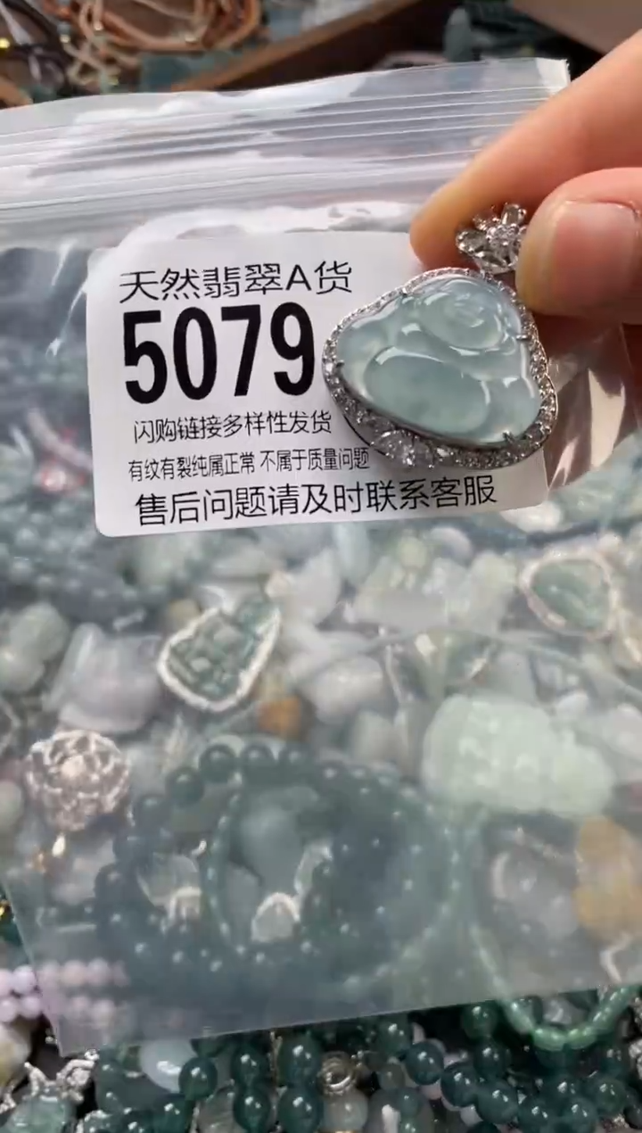 颈饰未镶嵌翡翠翡翠5079