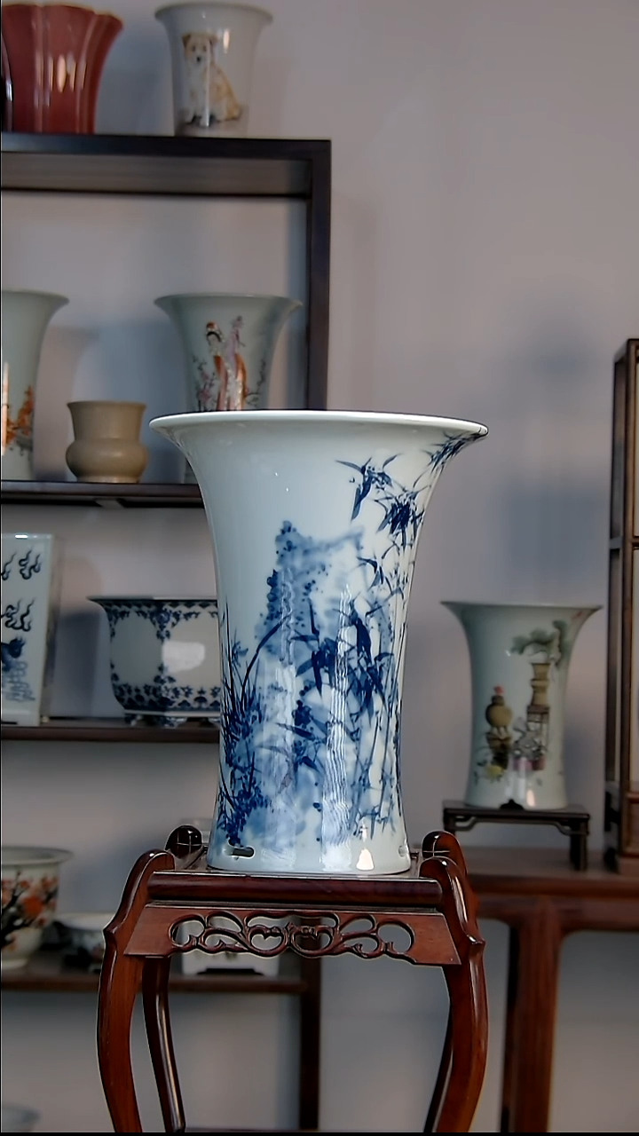 多**木景德镇陶瓷手工花盆微瑕