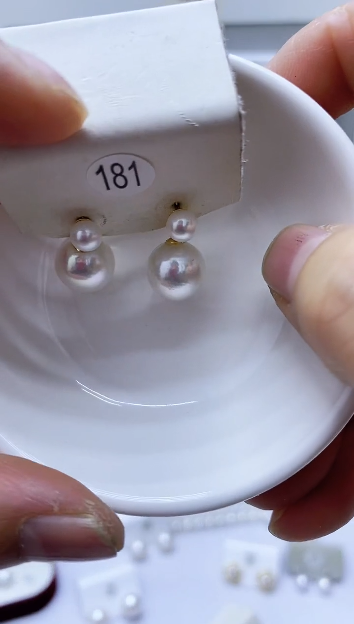 【闪购商品】淡水珍珠耳饰银S925镶嵌181