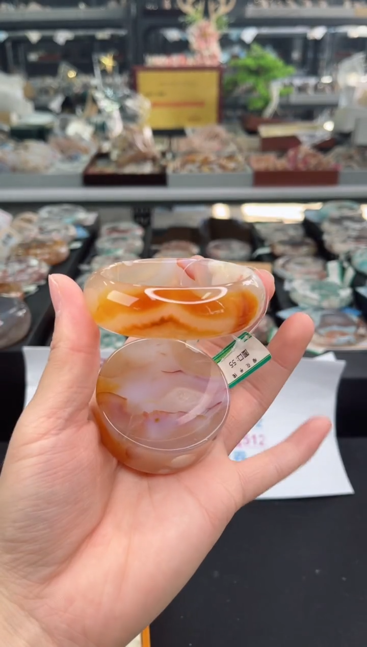 【闪购商品】石英质玉手镯未镶嵌55圈口（赠品镯心）6538082