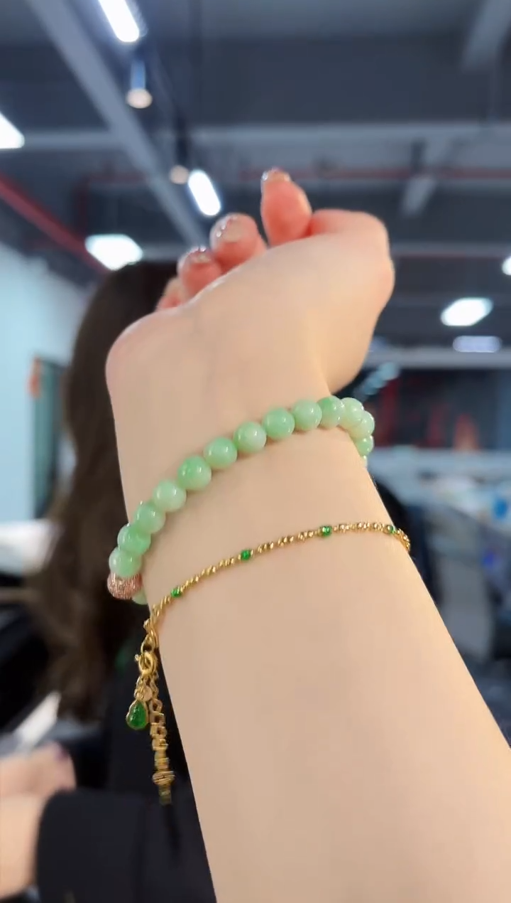 【闪购商品】翡翠手串未镶嵌缅料A货/支持复检/一件