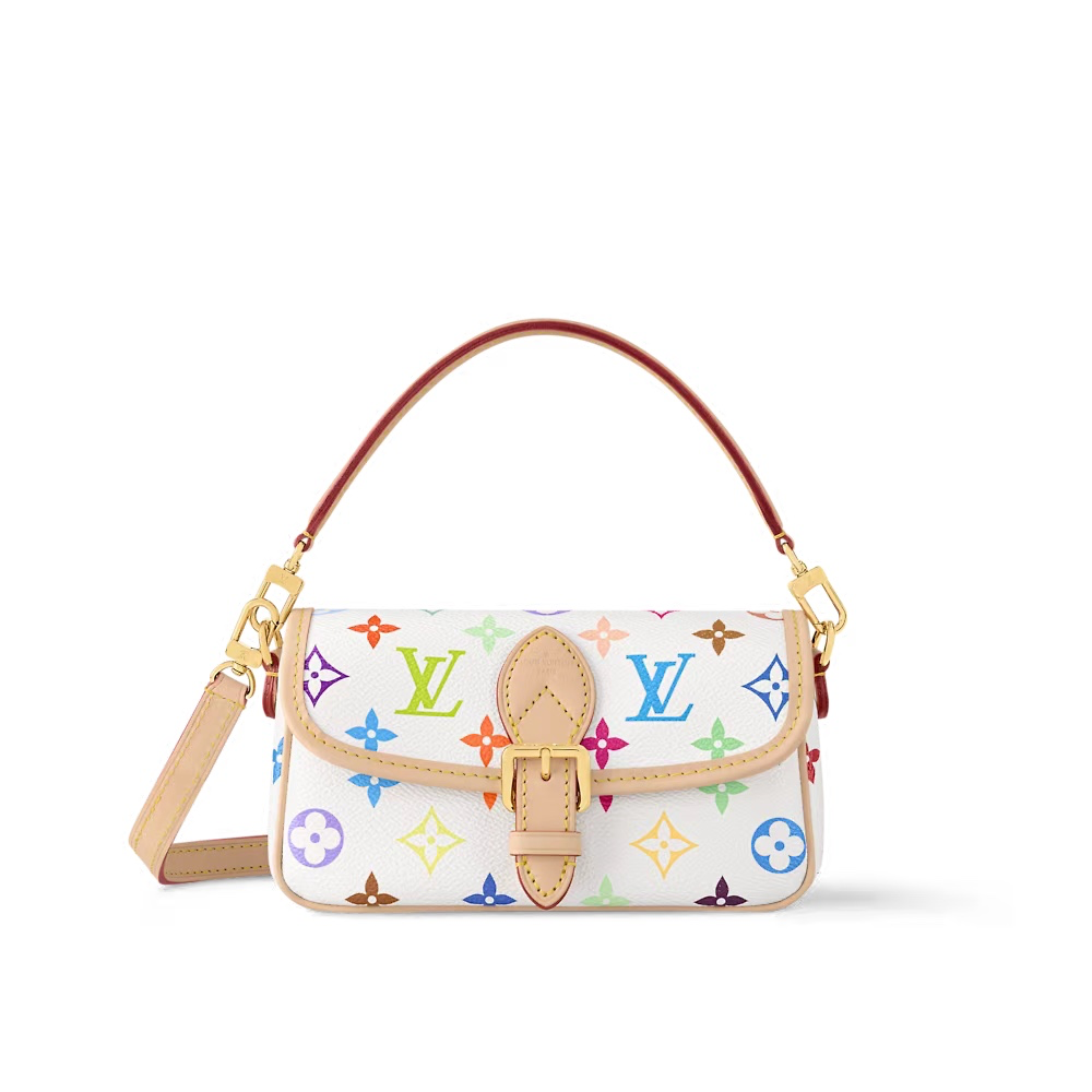 未使用 LouisVuitton/路易威登 【黑黑】法棍包 19 白三彩