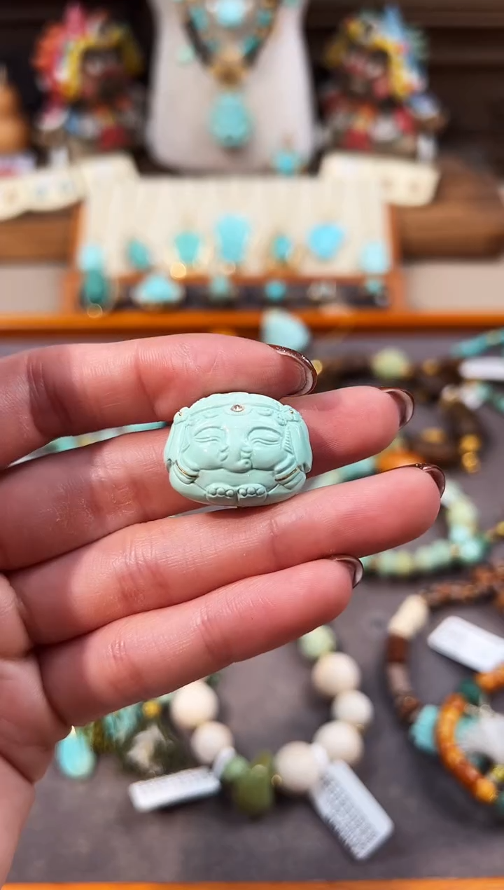 未镶嵌绿松石配饰象神