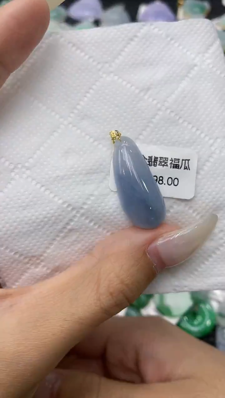 颈饰18K金镶嵌翡翠11111111111