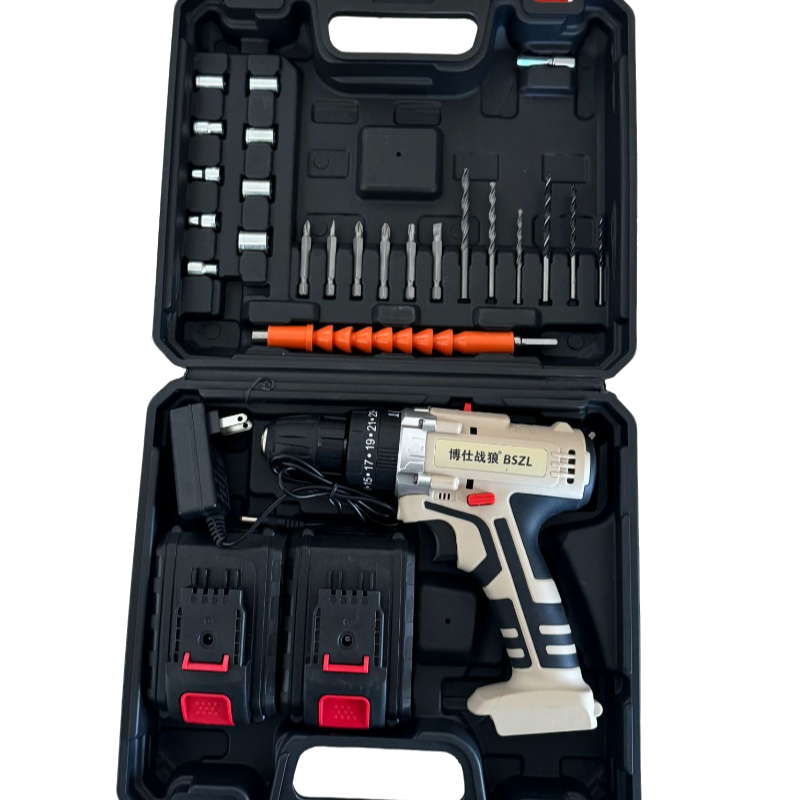 【粉丝福利】博仕战狼21V三功能冲击锂电钻套装（两电一充）