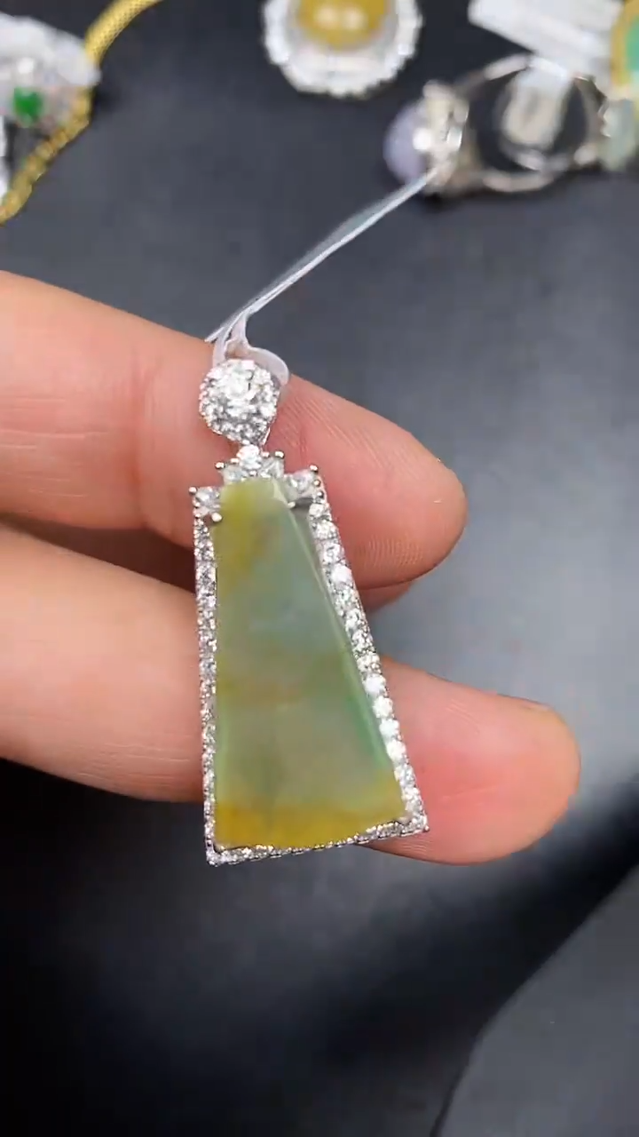 银S925镶嵌戒指翡翠3790