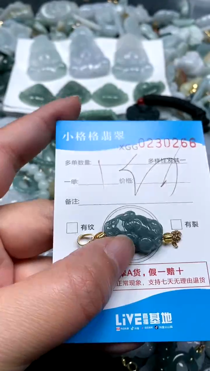 【闪购商品】翡翠颈饰未镶嵌闪购商品0230266