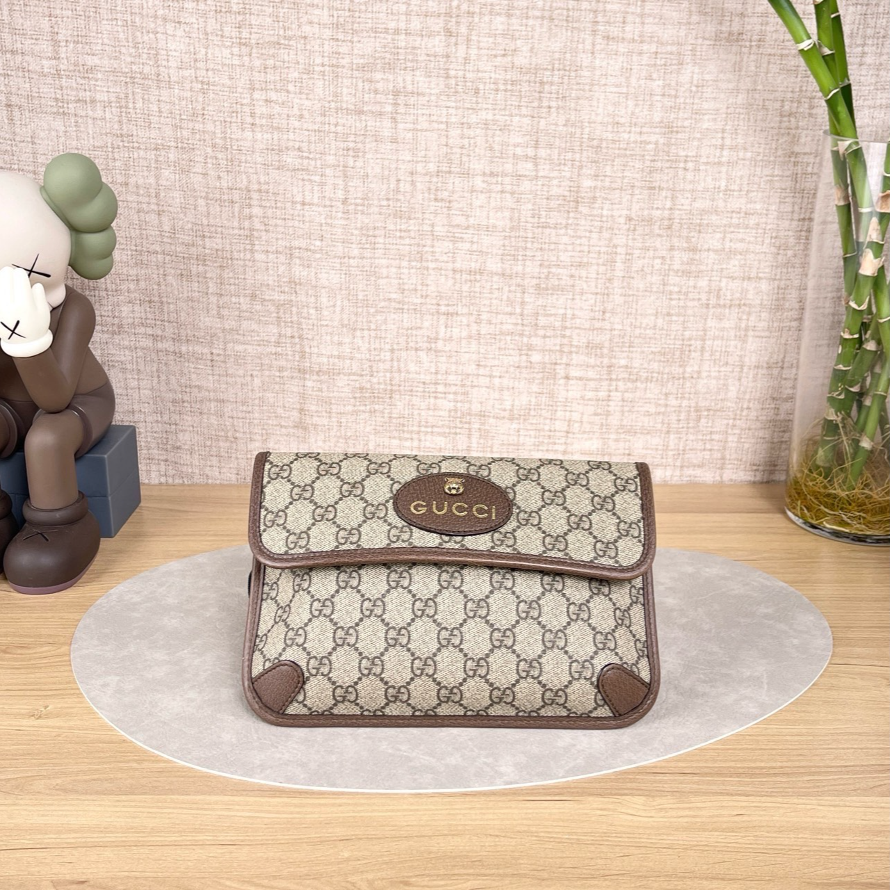 99新 GUCCI/古驰 【九筒奢品】虎头腰包/单肩包/9820