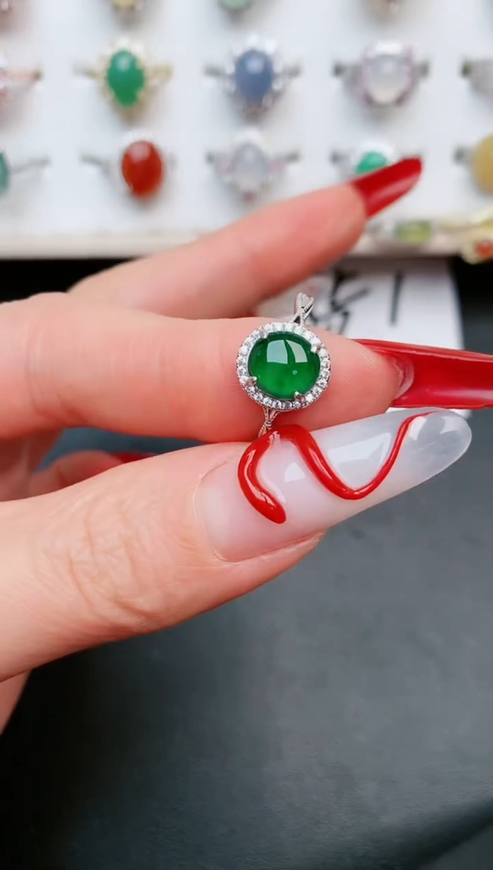 【闪购商品】翡翠戒指银S925镶嵌.....