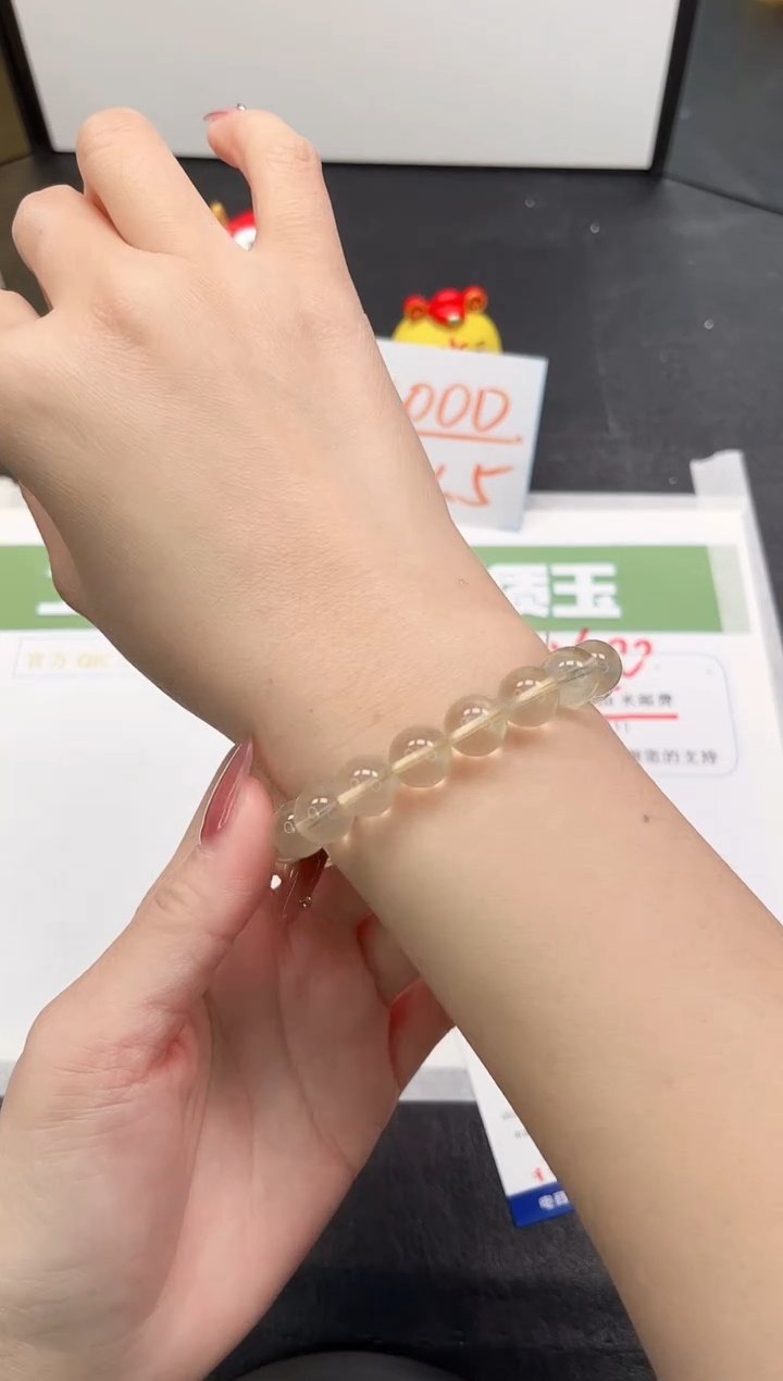 【闪购商品】石英质玉手镯未镶嵌87-水晶