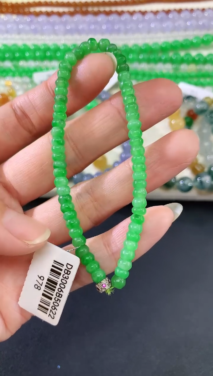 未镶嵌手串翡翠91|3500