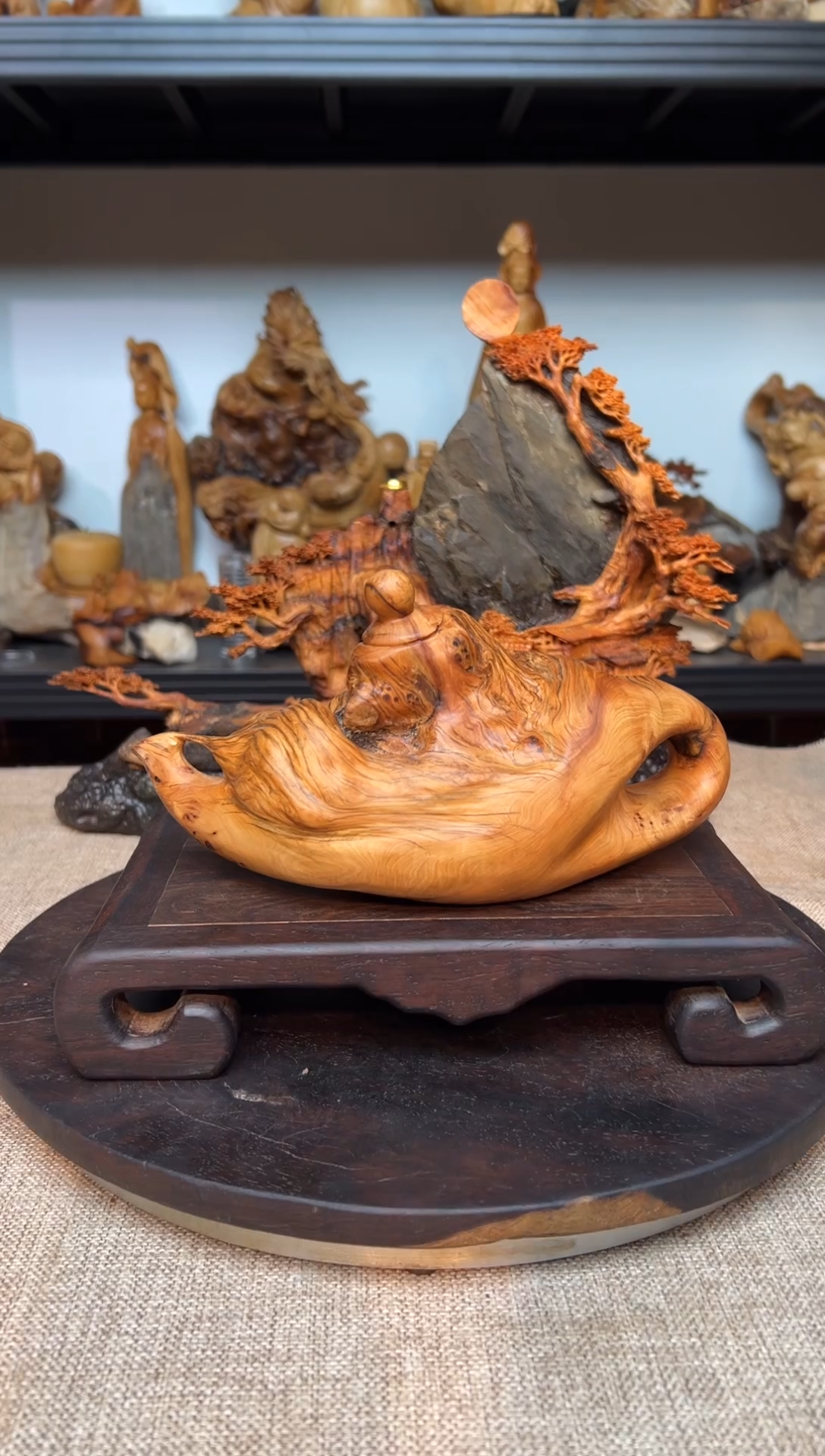 柏木（崖柏）崖柏雕刻件