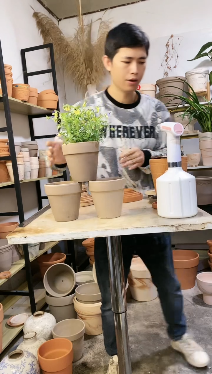 【闪购商品】陶瑕疵无售后12.5*13灰陶 3盆无托