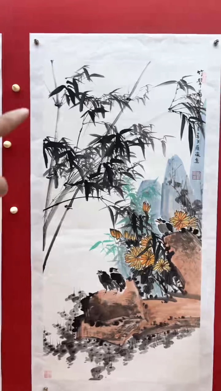 国画刘履瀛老师亲笔