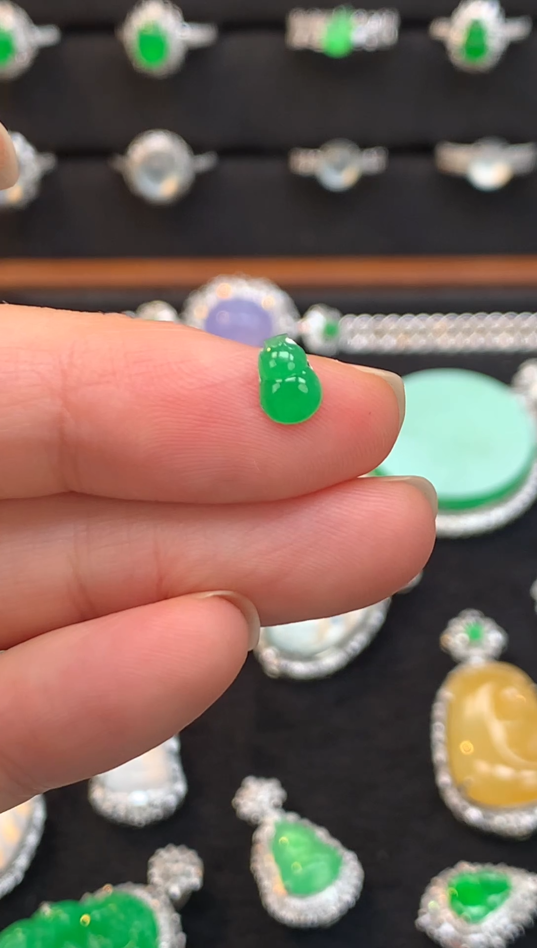 未镶嵌戒指翡翠月*澜9