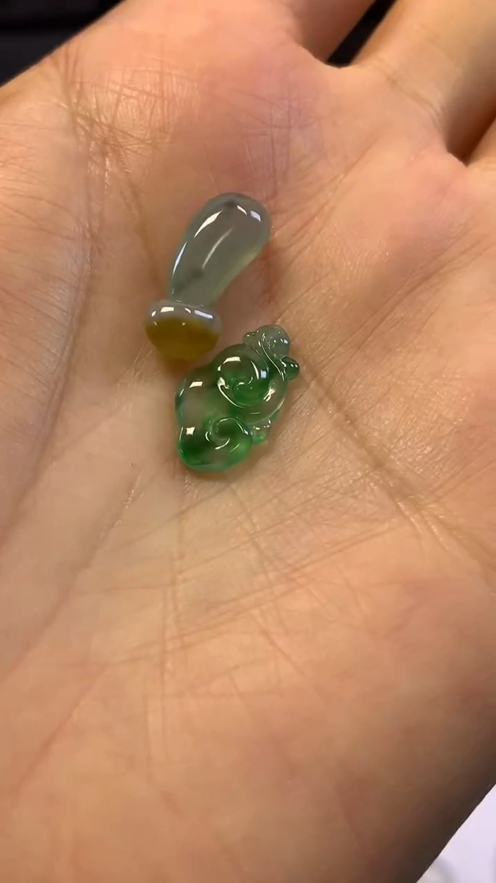 颈饰未镶嵌翡翠豆小滴溜