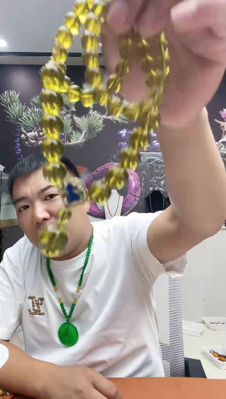 主播推荐蓝精灵大单球项链