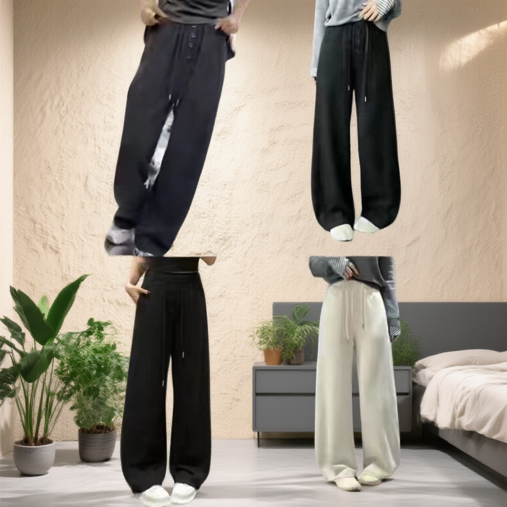 【加绒】运动糯米裤厚款休闲裤直筒长裤25D102