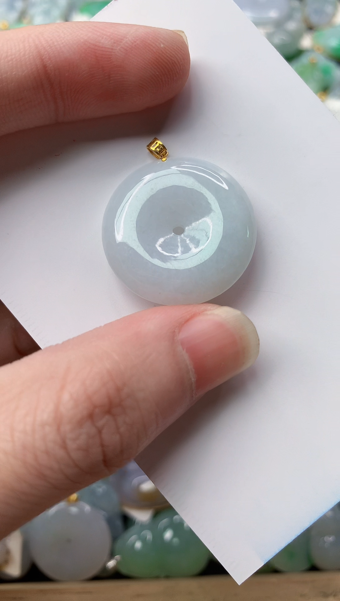 【闪购商品】翡翠颈饰18K金镶嵌49..........