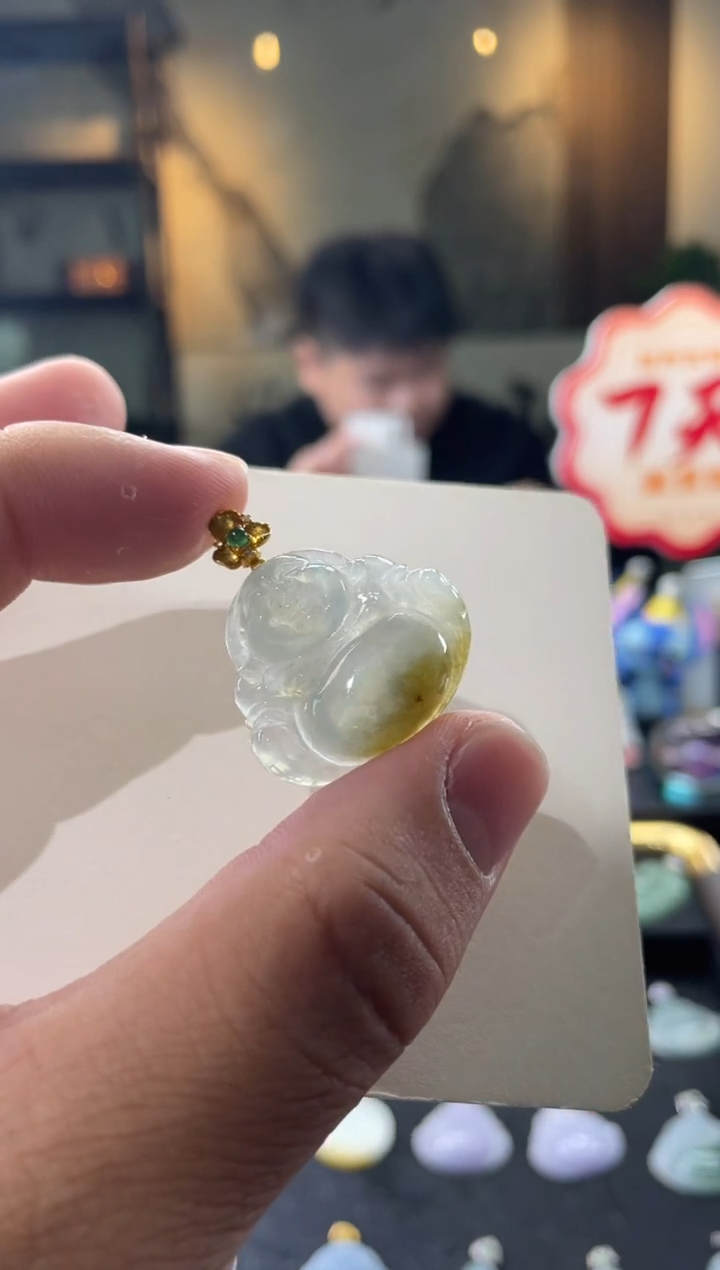 颈饰18K金镶嵌翡翠DDJ65699/多样性发一件