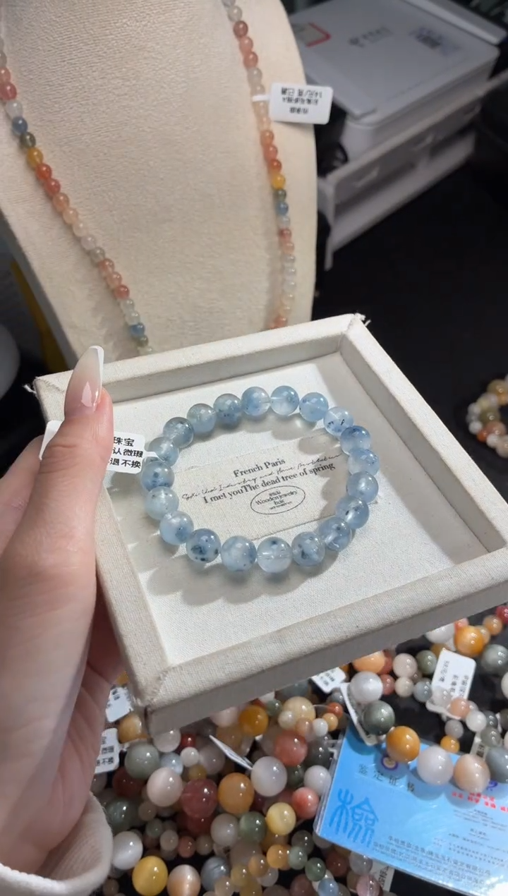 未镶嵌手链水晶87号多样性发一D 9+