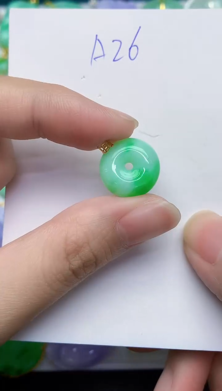 【闪购商品】翡翠颈饰18K金镶嵌000000000