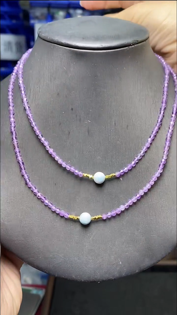 颈饰未镶嵌水晶多样性发货发其一