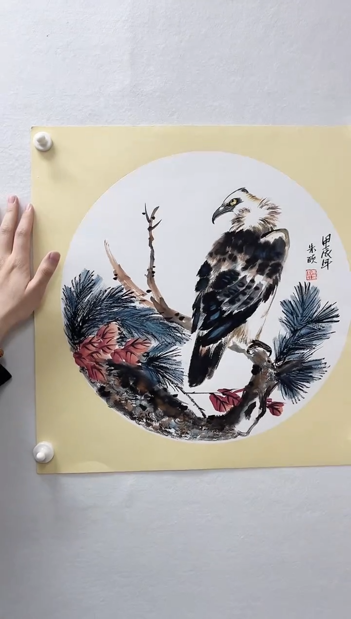 【闪购商品】国画百年湖社-朱文江-花鸟