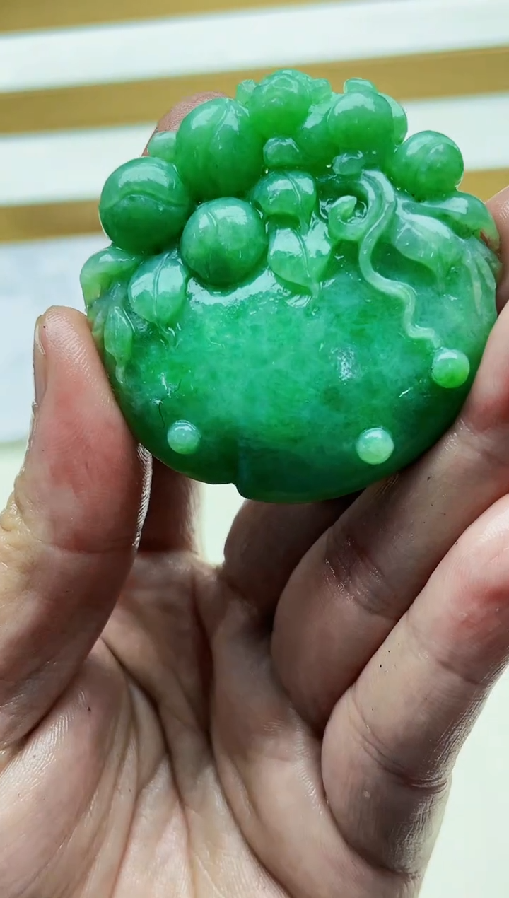 定制翡翠未镶嵌毛货07220023多样性发其一