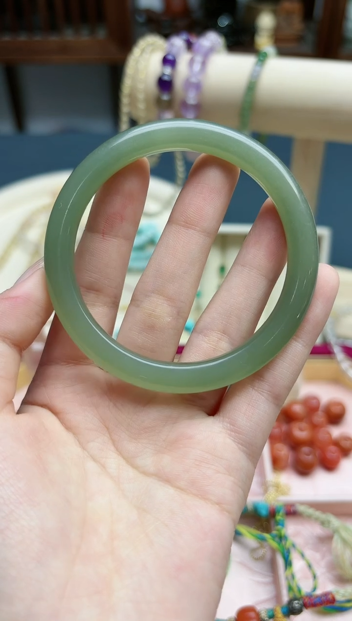 【闪购商品】和田玉手镯未镶嵌和田玉57#手镯*1 ZD