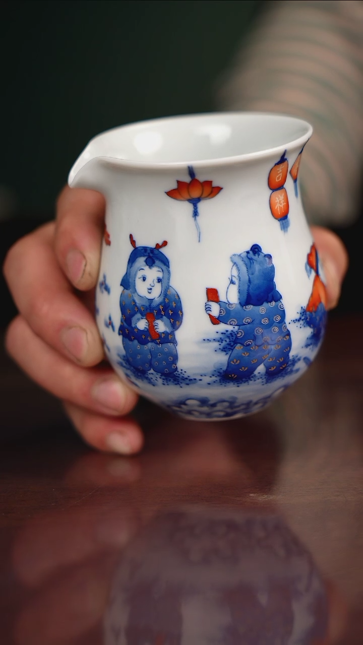 晓剑窑青花童子非遗传承人